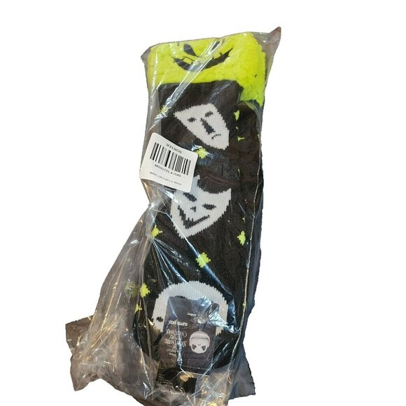 Disney The Nightmare Before Christmas Slippers Socks 1 Pair Faux Fur Oogie - Picture 3 of 3